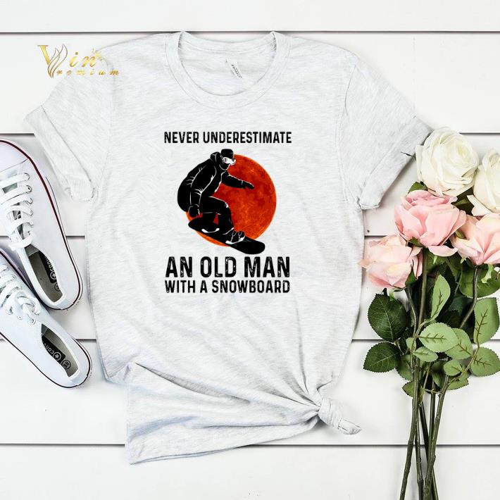 Never underestimate an old man with a Snowboarding sunset shirt sweater 4 - Never underestimate an old man with a Snowboarding sunset shirt sweater
