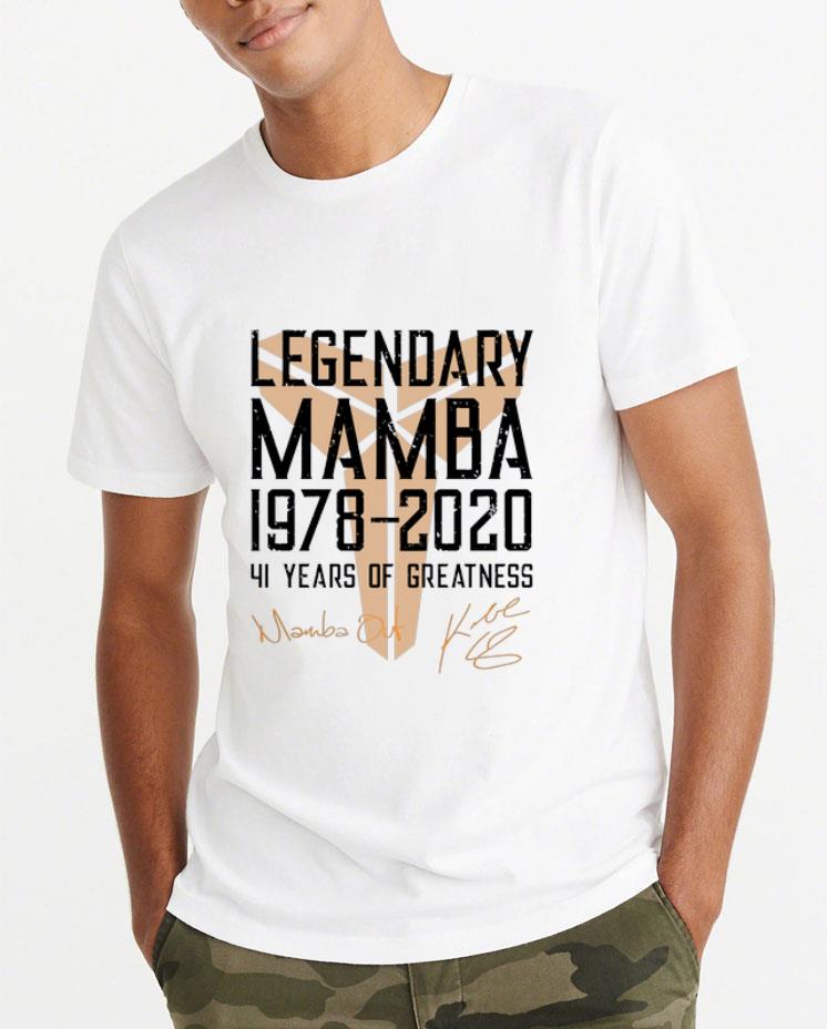 Nice Legendary Mamba 41 Years Of Greatness Kobe Bryant Signature shirt 4 - Nice Legendary Mamba 41 Years Of Greatness Kobe Bryant Signature shirt