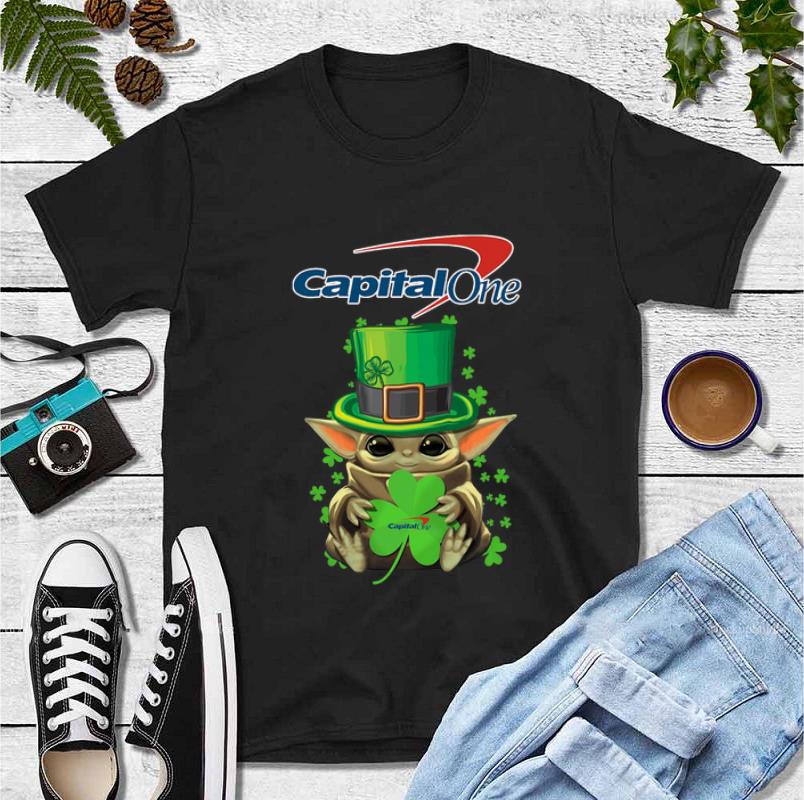 Official Baby Yoda Capital One Shamrock St Patrick s Day shirt 4 - Official Baby Yoda Capital One Shamrock St.Patrick’s Day shirt