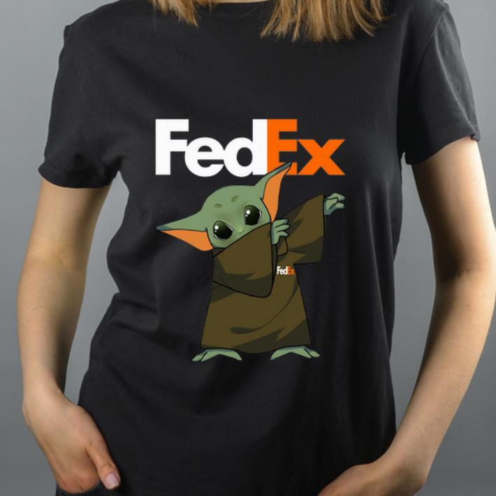 Official Baby Yoda Dabbing Fedex shirt 4 - Official Baby Yoda Dabbing Fedex shirt