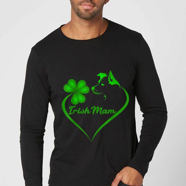Official Irish Mam Shamrock St Patrick Day Border Collie Dog Lover shirt 4 - Official Irish Mam Shamrock St Patrick Day Border Collie Dog Lover shirt