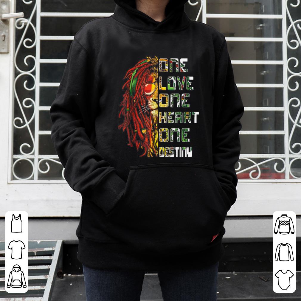 Official Lion One Love One Heart One Destiny Bob Marley shirt 4 - Official Lion One Love One Heart One Destiny Bob Marley shirt