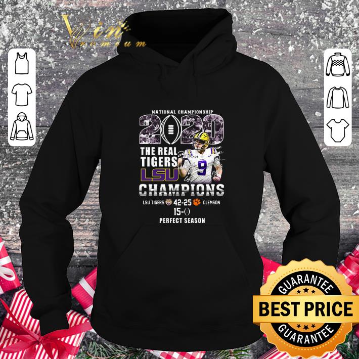 Official National Championship 2020 The Real LSU Tigers Signed Joe Burrow shirt 4 - Official National Championship 2020 The Real LSU Tigers Signed Joe Burrow shirt