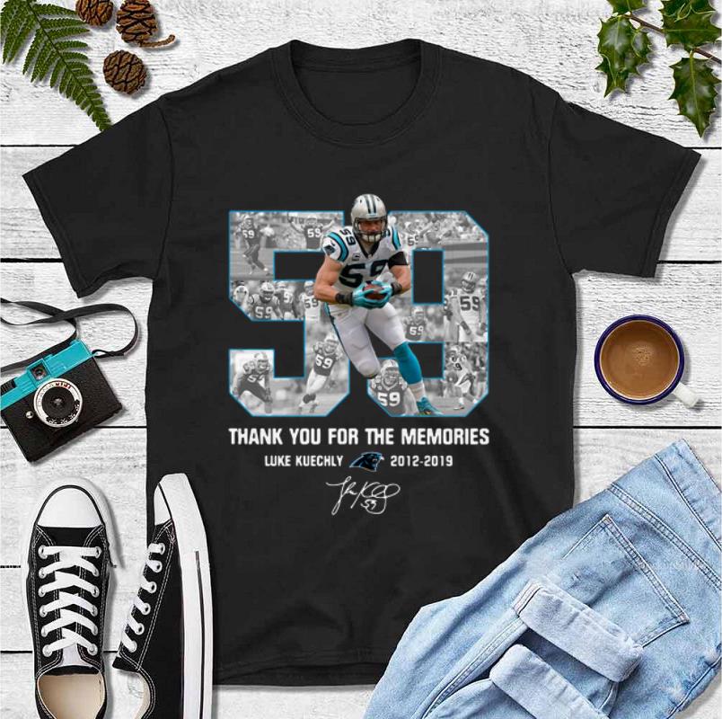 Original Luke Kuechly 59 Thank You For The Memories Signature shirt 4 1 - Original Luke Kuechly 59 Thank You For The Memories Signature shirt