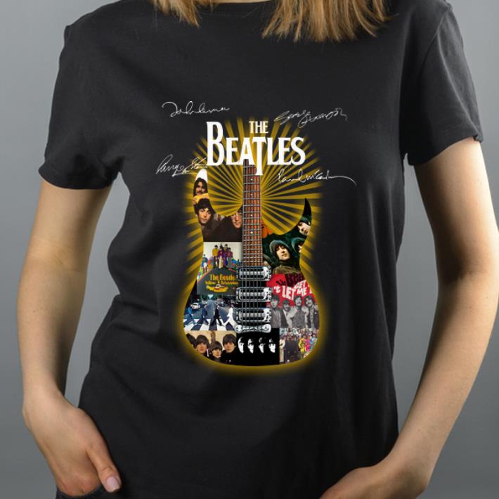 Original Signatures The Beatles Guitarist shirt 4 - Original Signatures The Beatles Guitarist shirt