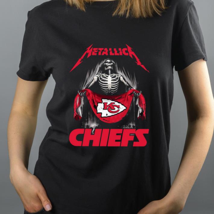 Original Skull Metallica Kansas City Chiefs shirt 4 - Original Skull Metallica Kansas City Chiefs shirt