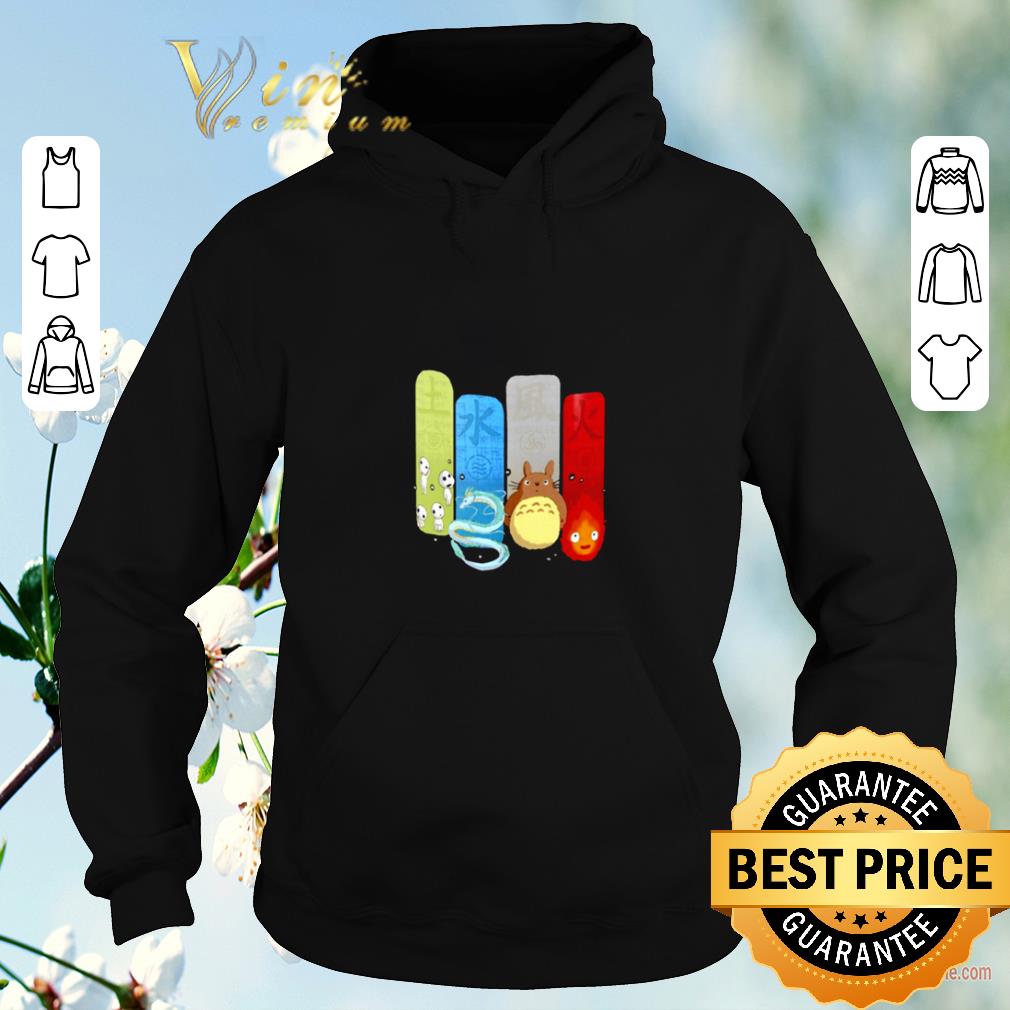 Original Studio Ghibli elements air fire earth water shirt Original Studio Ghibli elements air fire earth water shirt 4 - Original Studio Ghibli elements air fire earth water shirt
