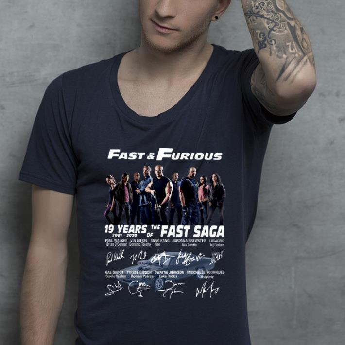 Premium Fast And Furious 19 Years Of The Fast Saga 2001 2020 Signatures shirt 4 - Premium Fast And Furious 19 Years Of The Fast Saga 2001-2020 Signatures shirt