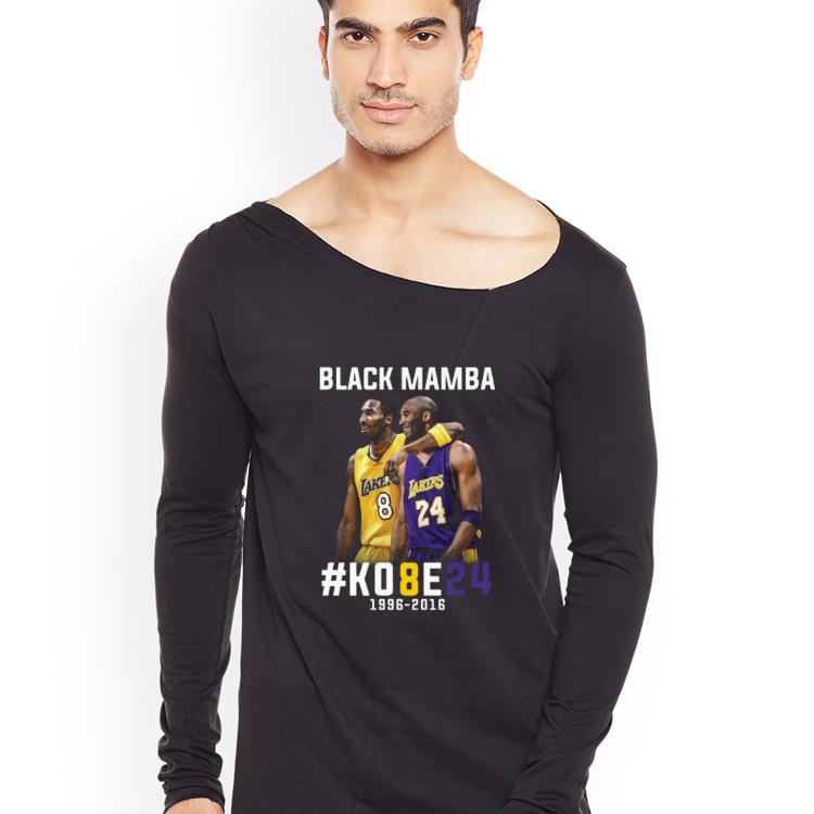 Premium Kobe Bryant Black Mamba 1996 2016 Lakers shirt 4 - Premium Kobe Bryant Black Mamba 1996 - 2016 Lakers shirt