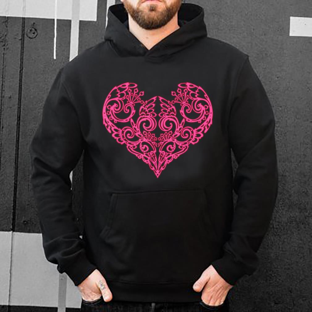 Premium Pink Swirly Heart shirt 4 - Premium Pink Swirly Heart shirt