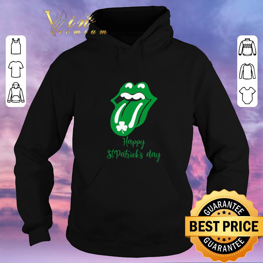 Premium Rolling Stones logo shamrock Happy St Patrick s day shirt sweater 4 - Premium Rolling Stones logo shamrock Happy St. Patrick's day shirt sweater