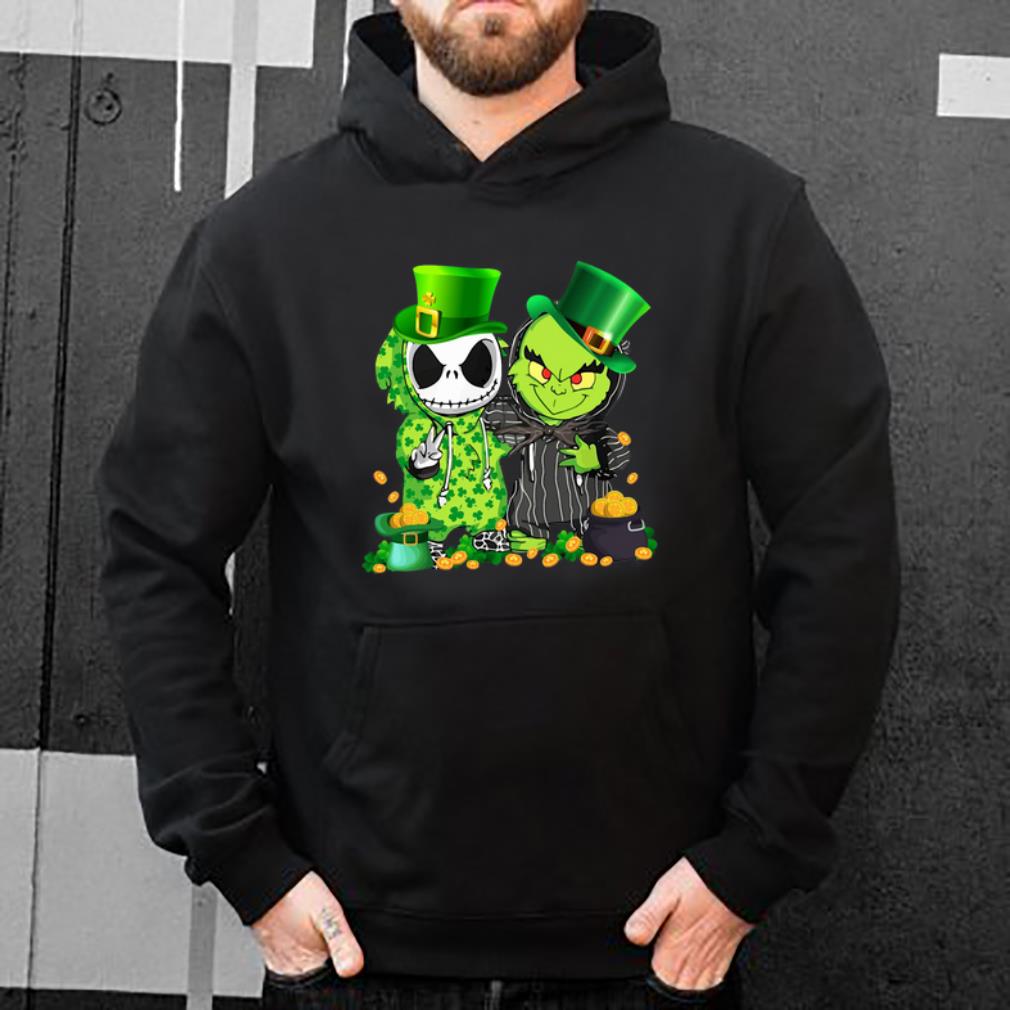 Premium St Patrick s Day Irish Baby Jack Skellington and baby Grinch shirt 4 - Premium St Patrick’s Day Irish Baby Jack Skellington and baby Grinch shirt