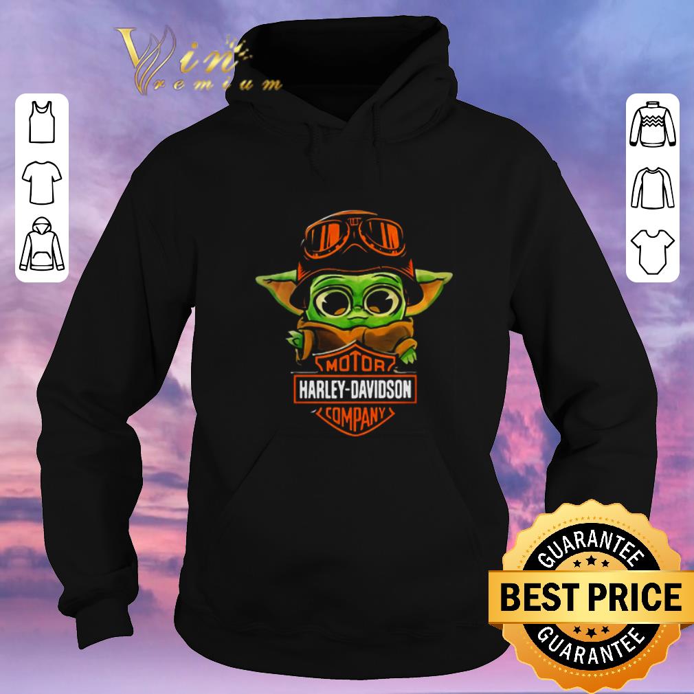 Pretty Baby Yoda Biker Motor Harley Davidson Company shirt sweater 4 - Pretty Baby Yoda Biker Motor Harley Davidson Company shirt sweater