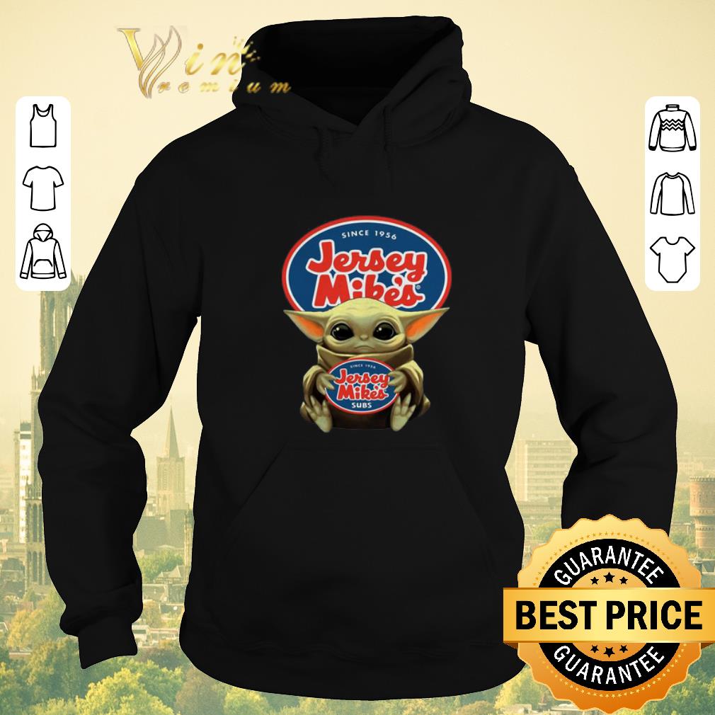 Pretty Baby Yoda Hug Since 1956 Jersey Mike s Subs Star Wars shirt sweater 4 - Pretty Baby Yoda Hug Since 1956 Jersey Mike's Subs Star Wars shirt sweater