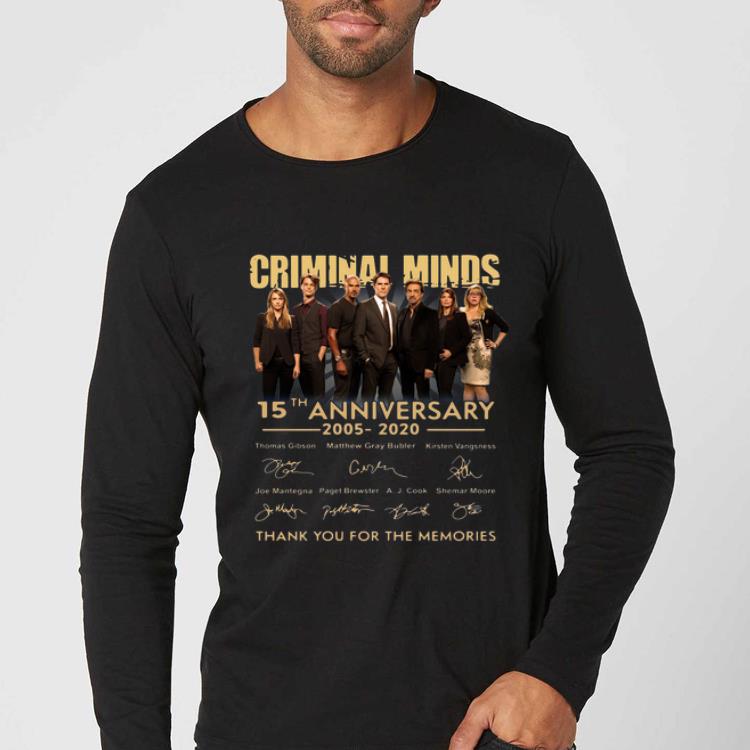 Pretty Criminal Minds 15th Anniversary 2005 2020 Signatures shirt 4 - Pretty Criminal Minds 15th Anniversary 2005-2020 Signatures shirt