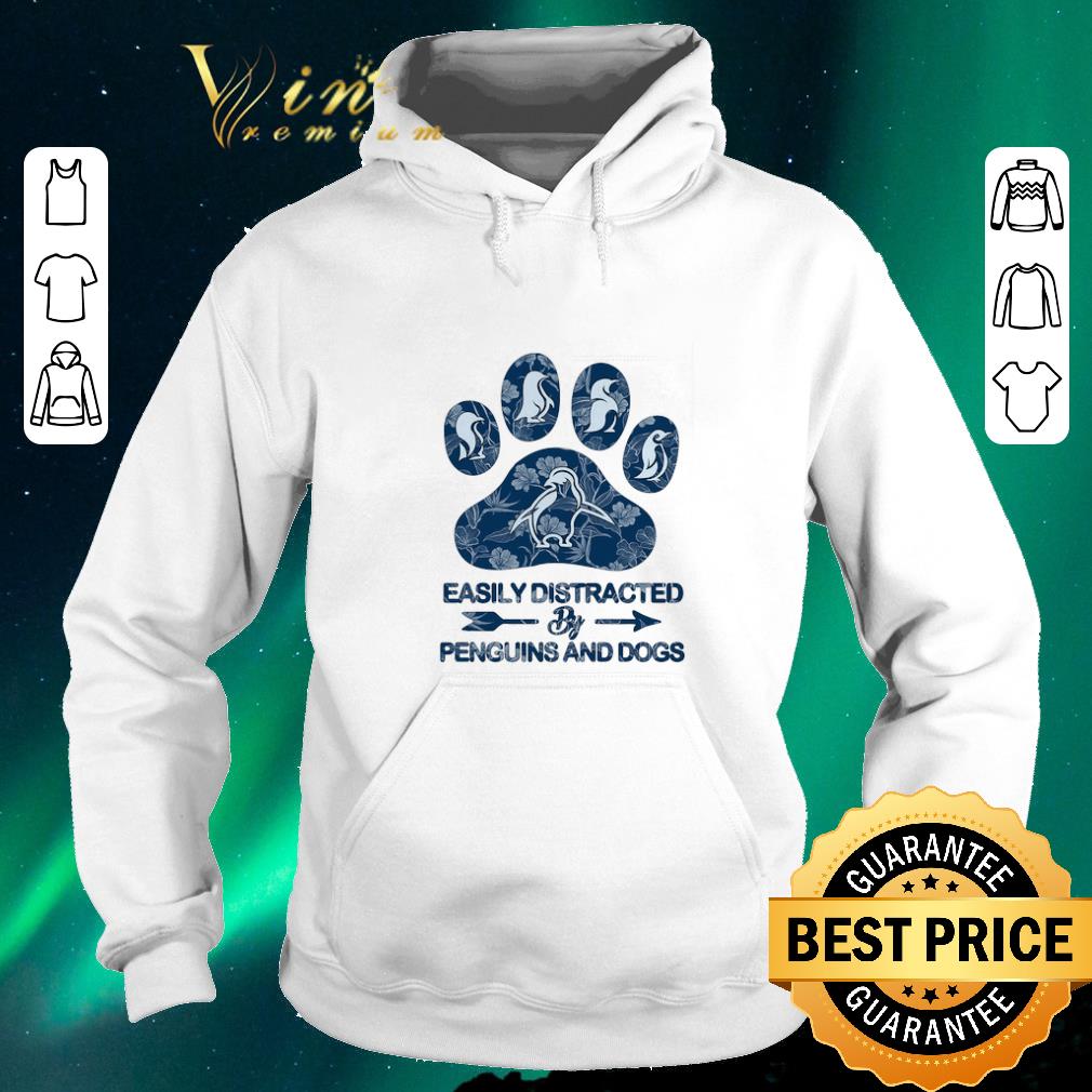 Pretty Easily distracted by penguins and dogs paw shirt sweater Pretty Easily distracted by penguins and dogs paw shirt sweater 4 - Pretty Easily distracted by penguins and dogs paw shirt sweater