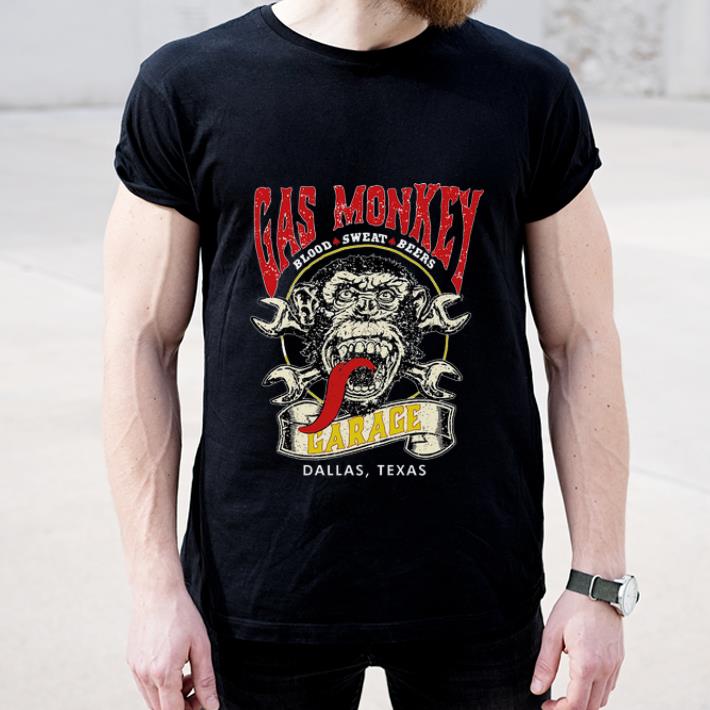 Pretty Gas Monkey Blood Sweat Beers Garage Dallas Texas shirt 4 - Pretty Gas Monkey Blood Sweat Beers Garage Dallas Texas shirt