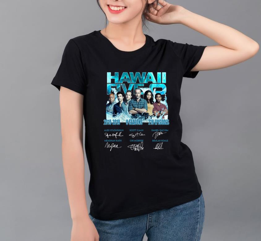 Pretty Hawaii Five 0 2010 2019 9 Seasons 218 Episodes Signatures shirt 4 - Pretty Hawaii Five-0 2010-2019 9 Seasons 218 Episodes Signatures shirt