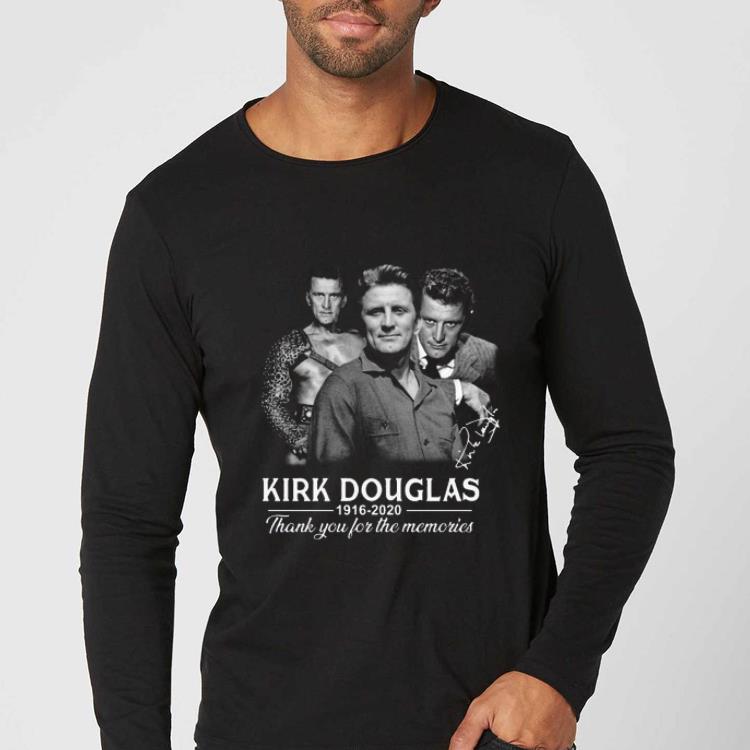Pretty Kirk Douglas 1916 2020 thank you for the memories signature shirt 4 - Pretty Kirk Douglas 1916 2020 thank you for the memories signature shirt