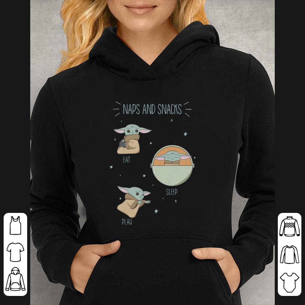 Pretty Star Wars The Mandalorian The Child Naps And Snacks shirt 4 - Pretty Star Wars The Mandalorian The Child Naps And Snacks shirt