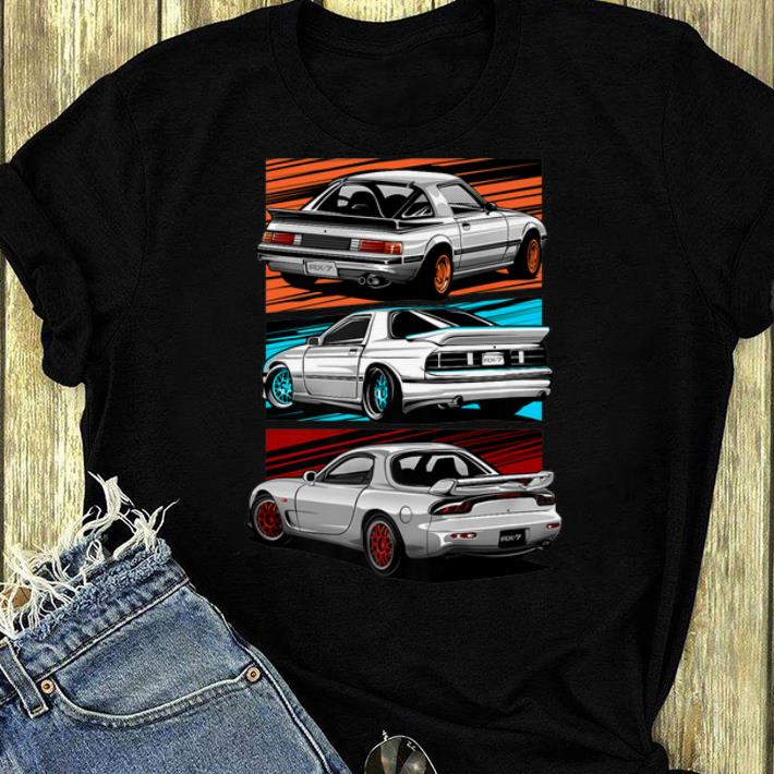 Pretty The Mazda RX 7 Generations shirt 4 - Pretty The Mazda RX-7 Generations shirt