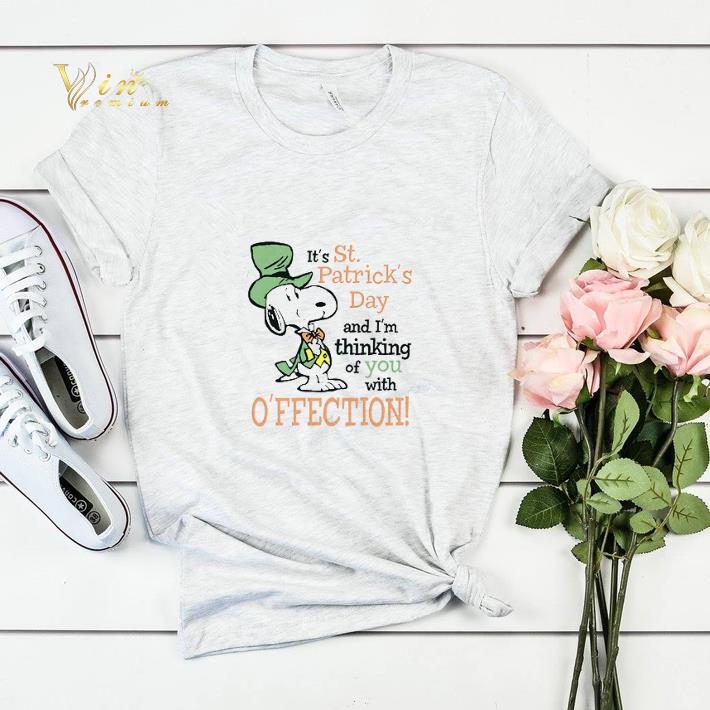 Snoopy It s St Patrick s Day and I m thinking of you with affection shirt sweater 4 - Snoopy It's St. Patrick's Day and I'm thinking of you with affection shirt sweater