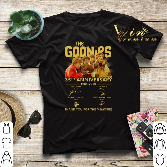 The Goonies 35th anniversary 1985 2020 thank you for the memories shirt sweater The Goonies 35th anniversary 1985 2020 thank you for the memories shirt sweater 4 - The Goonies 35th anniversary 1985 2020 thank you for the memories shirt sweater