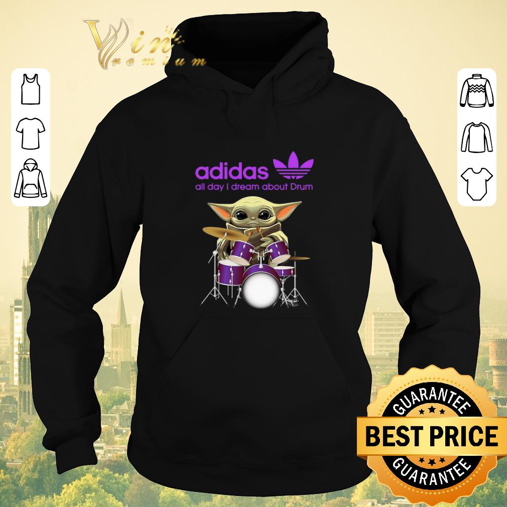 Top Baby Yoda adidas all day i dream about drummer Star Wars shirt sweater 4 - Top Baby Yoda adidas all day i dream about drummer Star Wars shirt sweater