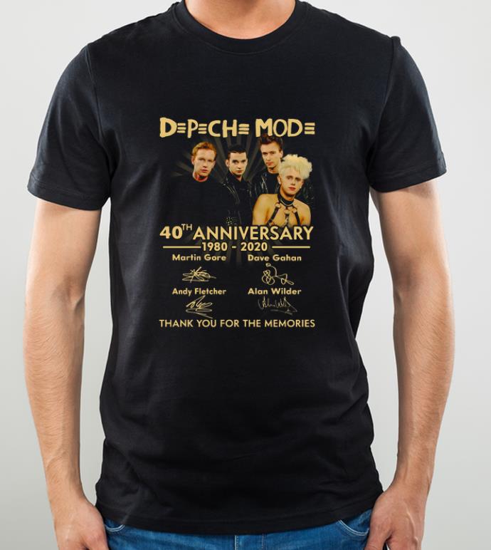 Top Depeche Mode 40th Anniversary 1980 2020 Thank You For The Memories shirt 4 - Top Depeche Mode 40th Anniversary 1980 2020 Thank You For The Memories shirt