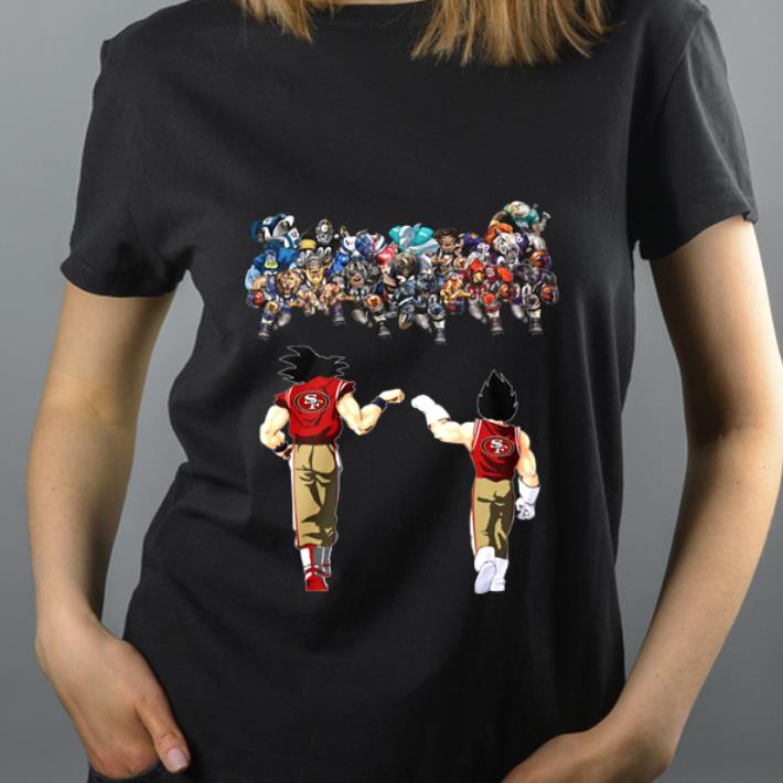 Top Dragon Ball Goku and Vegeta San Francisco 49ers shirt 4 - Top Dragon Ball Goku and Vegeta San Francisco 49ers shirt