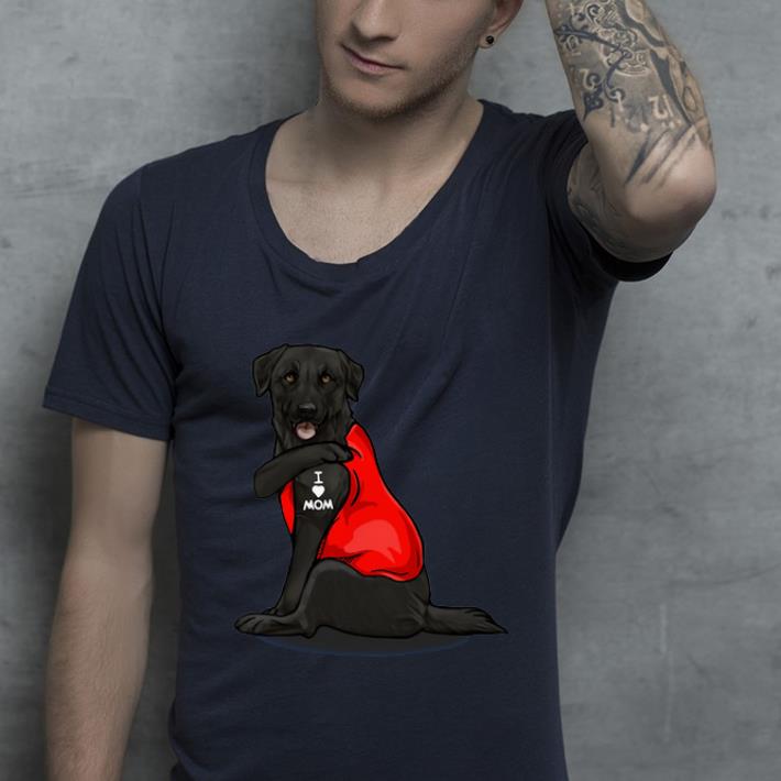 Top Labrador Retriever Basse Tattoos I Love Mom shirt 4 - Top Labrador Retriever Basse Tattoos I Love Mom shirt