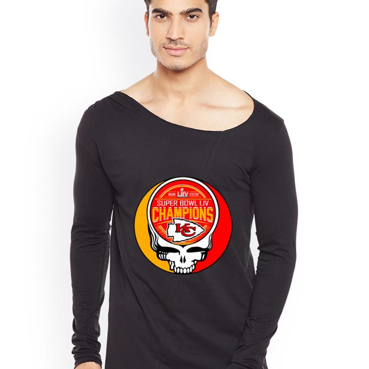Top Skull Kansas City Chiefs Super Bowl LIV Champions shirt 4 - Top Skull Kansas City Chiefs Super Bowl LIV Champions shirt