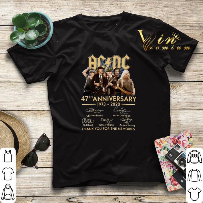 ACDC 47th anniversary signatures thank you for the memories shirt 4 - ACDC 47th anniversary signatures thank you for the memories shirt