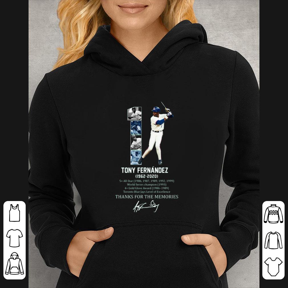 Awesome 1 Tony Fernandez 1962 2020 Thank You For The Memories signature shirt 4 - Awesome 1 Tony Fernandez 1962 -2020 Thank You For The Memories signature shirt