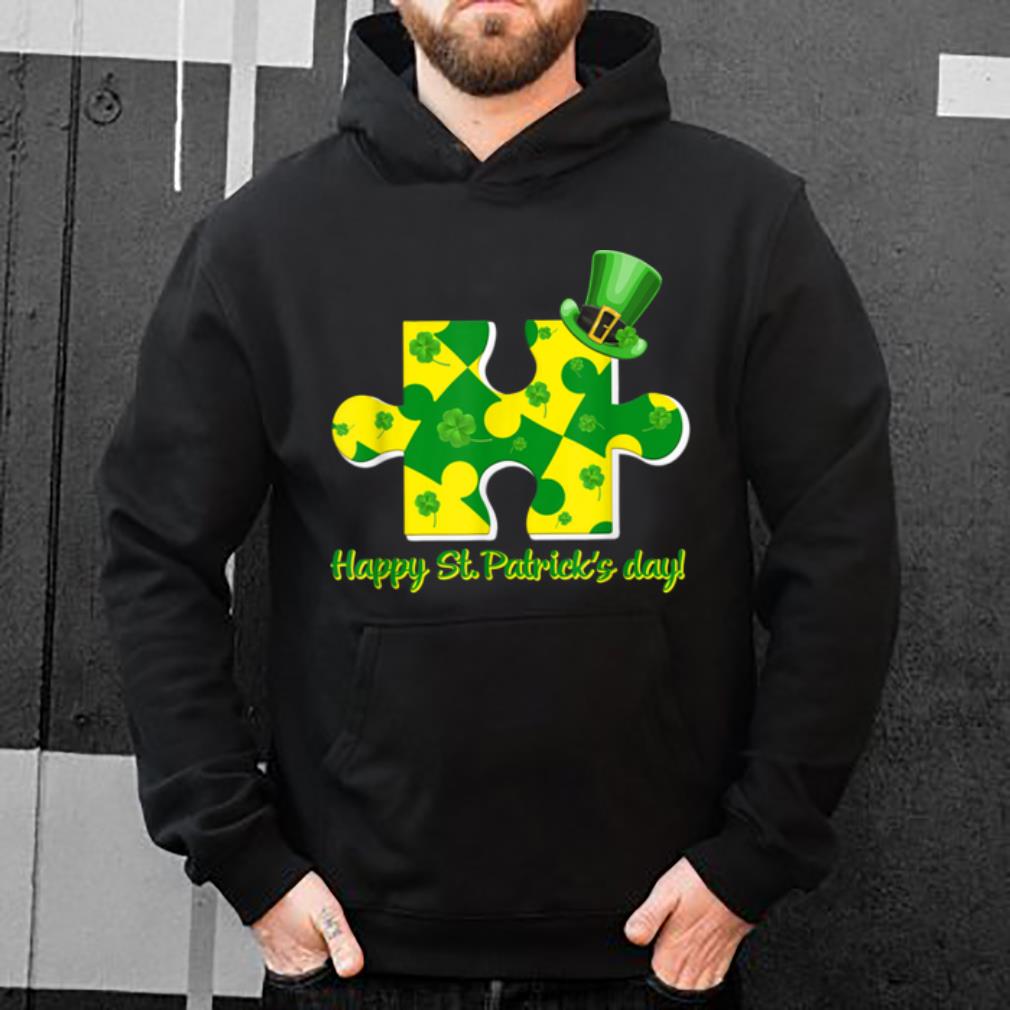 Awesome Autism Puzzle Wearing Laprechaun Hat St Patricks Day Gift shirt 4 - Awesome Autism Puzzle Wearing Laprechaun Hat St Patricks Day Gift shirt