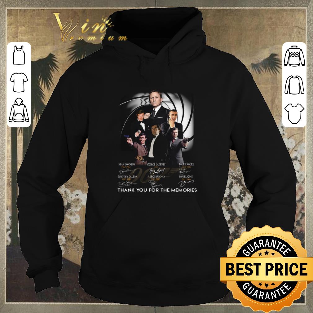 Awesome James Bond 007 Character Signatures thank you for the memories shirt sweater Awesome James Bond 007 Character Signatures thank you for the memories shirt sweater 4 - Awesome James Bond 007 Character Signatures thank you for the memories shirt sweater