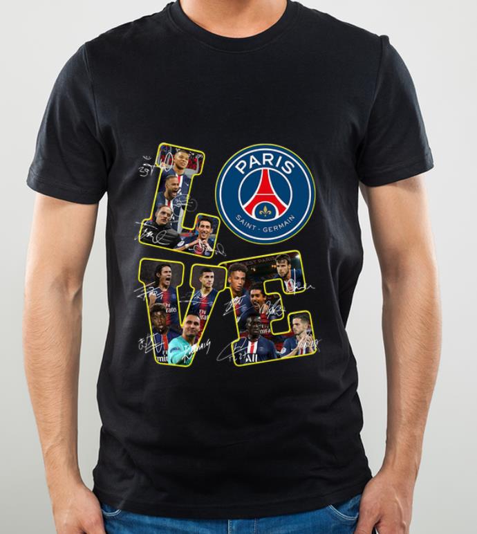 Awesome Love Paris Saint Germain Signatures shirt 4 - Awesome Love Paris Saint Germain Signatures shirt