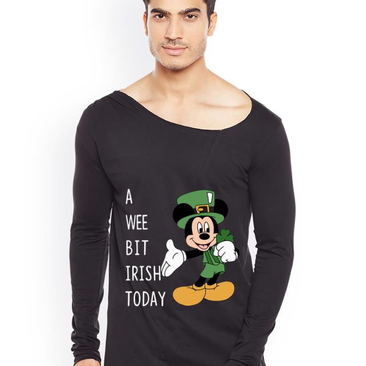 Awesome Mickey Mouse A Wee Bit Irish Today Shamrock St Patrick s Day shirt 4 - Awesome Mickey Mouse A Wee Bit Irish Today Shamrock St. Patrick's Day shirt