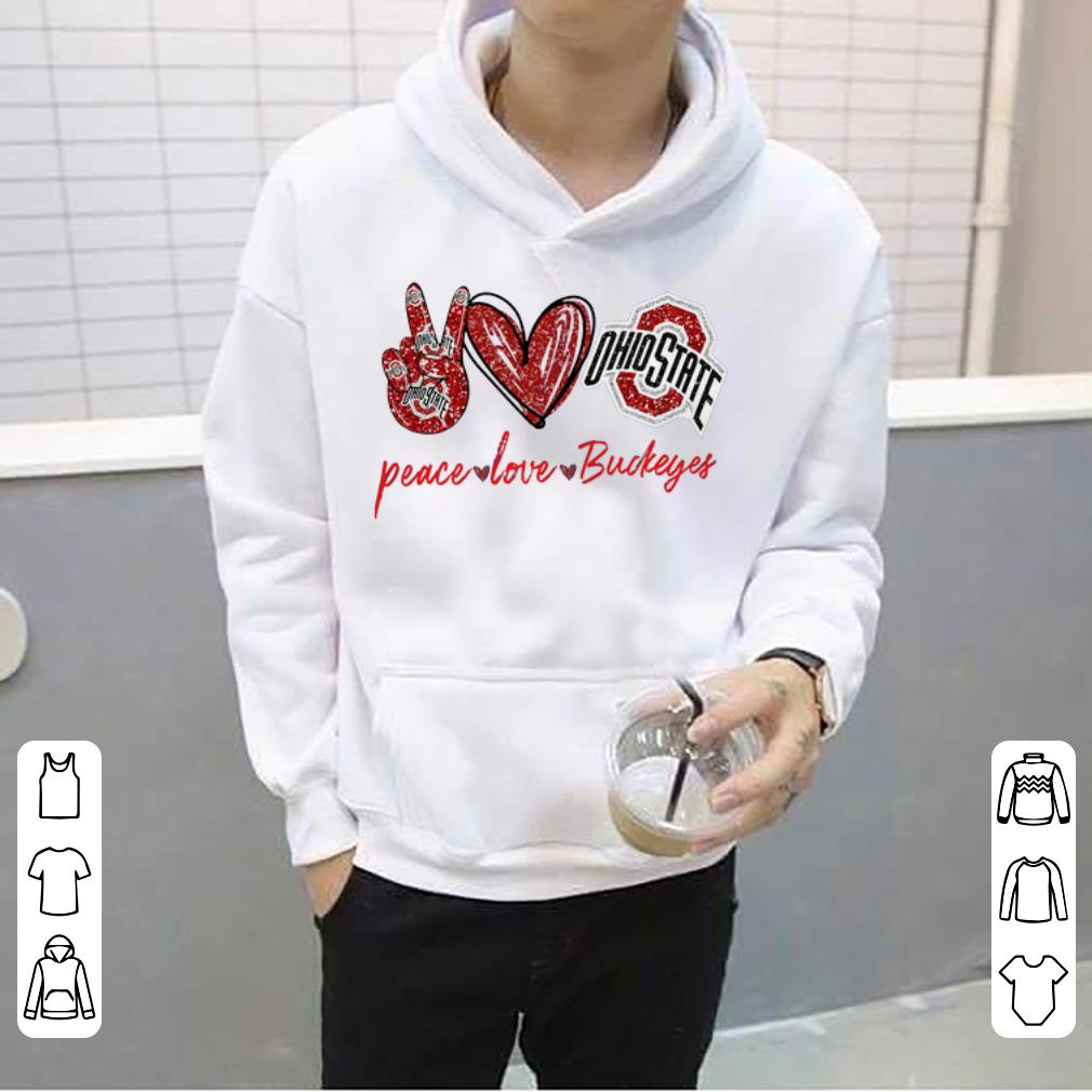 Awesome Peace Love Ohio State Buckeyes shirt 4 - Awesome Peace Love Ohio State Buckeyes shirt