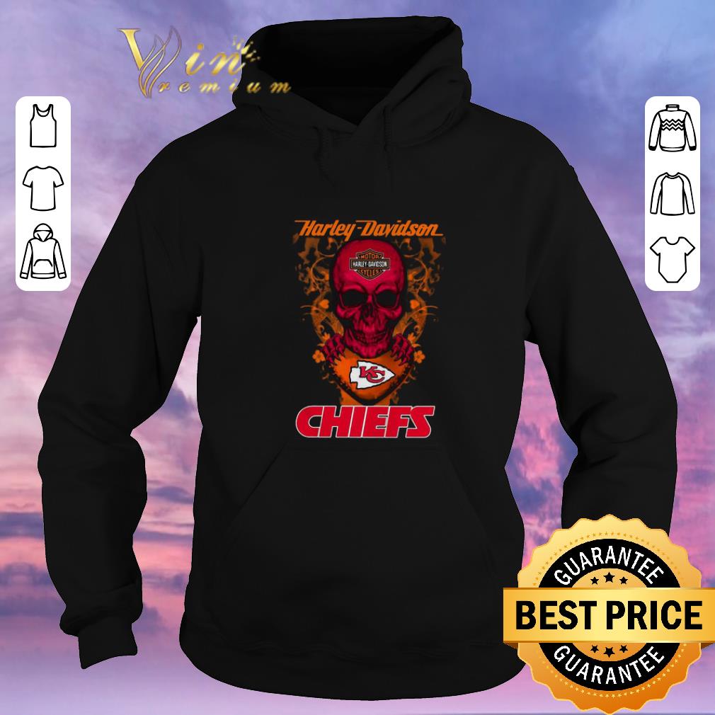 Awesome Skull mashup Harley Davidson and Kansas City Chiefs shirt sweater 4 - Awesome Skull mashup Harley Davidson and Kansas City Chiefs shirt sweater