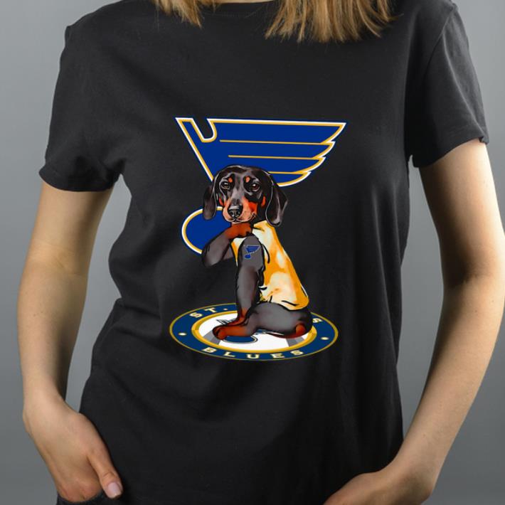 Awesome Tattoos Dachshund St Louis Blues shirt 4 - Awesome Tattoos Dachshund St Louis Blues shirt