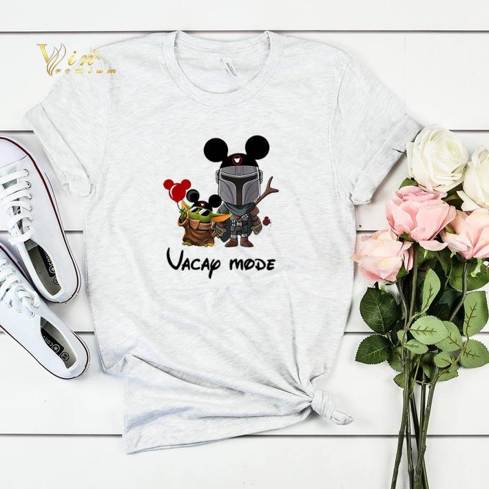 Baby Yoda and The Mandalorian vacay mode Disney shirt sweater 4 - Baby Yoda and The Mandalorian vacay mode Disney shirt sweater