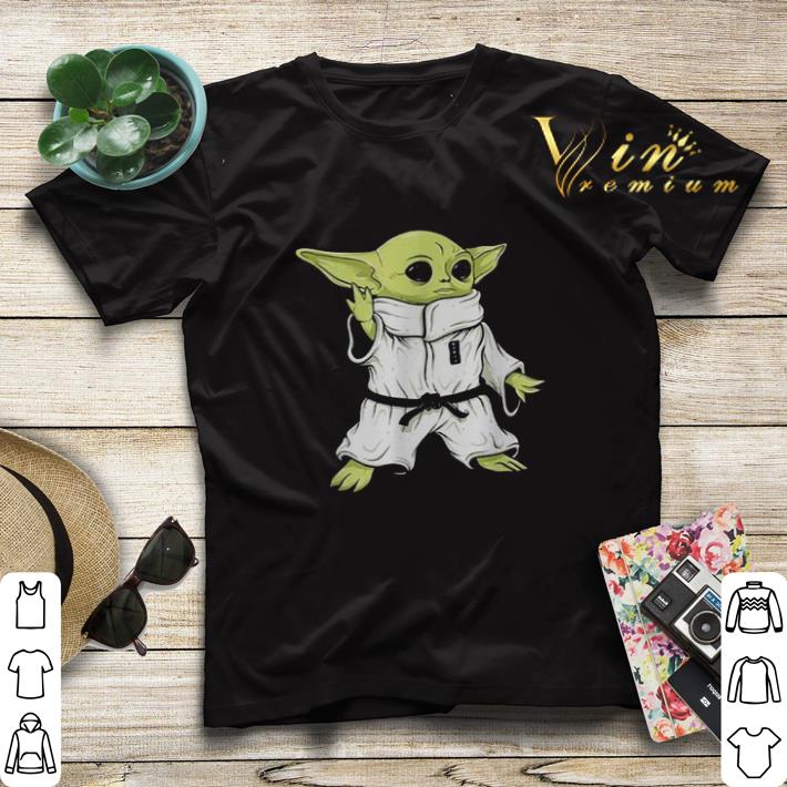 Baby Yoda practicing martial arts Star Wars shirt sweater 4 - Baby Yoda practicing martial arts Star Wars shirt sweater