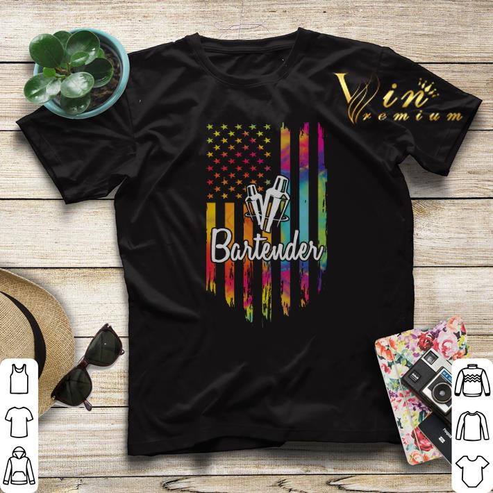 Bartender American flag colorful shirt sweater Bartender American flag colorful shirt sweater 4 - Bartender American flag colorful shirt sweater