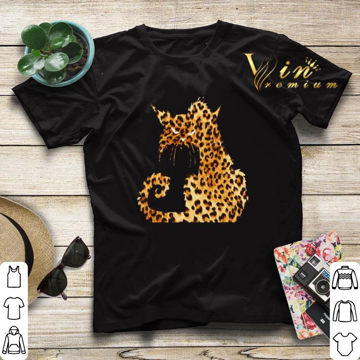 Cat mashup Leopard shirt sweater 4 - Cat mashup Leopard shirt sweater