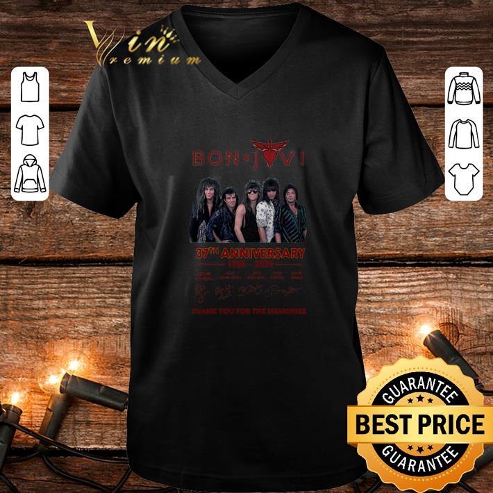 Cool Bon Jovi 37th anniversary signatures thank you for the memories shirt Cool Bon Jovi 37th anniversary signatures thank you for the memories shirt 4 - Cool Bon Jovi 37th anniversary signatures thank you for the memories shirt