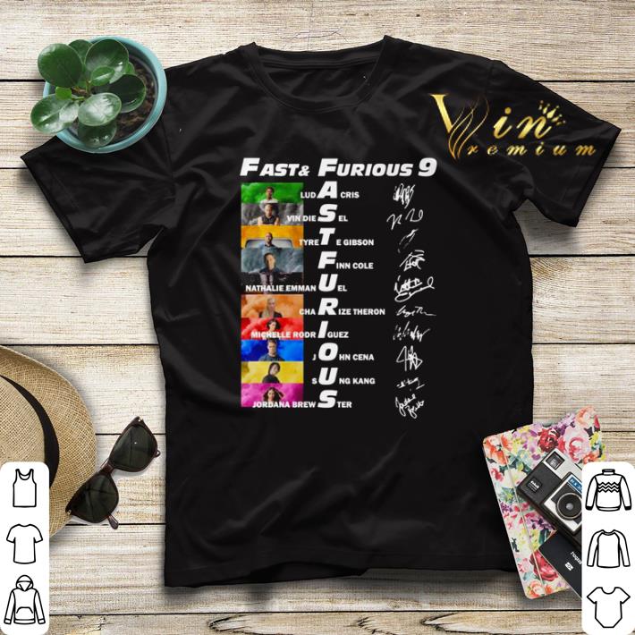 Fast and furious 9 signature all character shirt 4 - Fast and furious 9 signature all character shirt