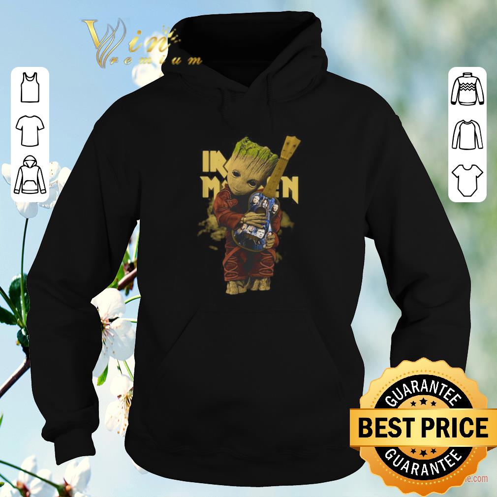 Funny Baby Groot hug Iron Maiden guitar shirt sweater 4 - Funny Baby Groot hug Iron Maiden guitar shirt sweater