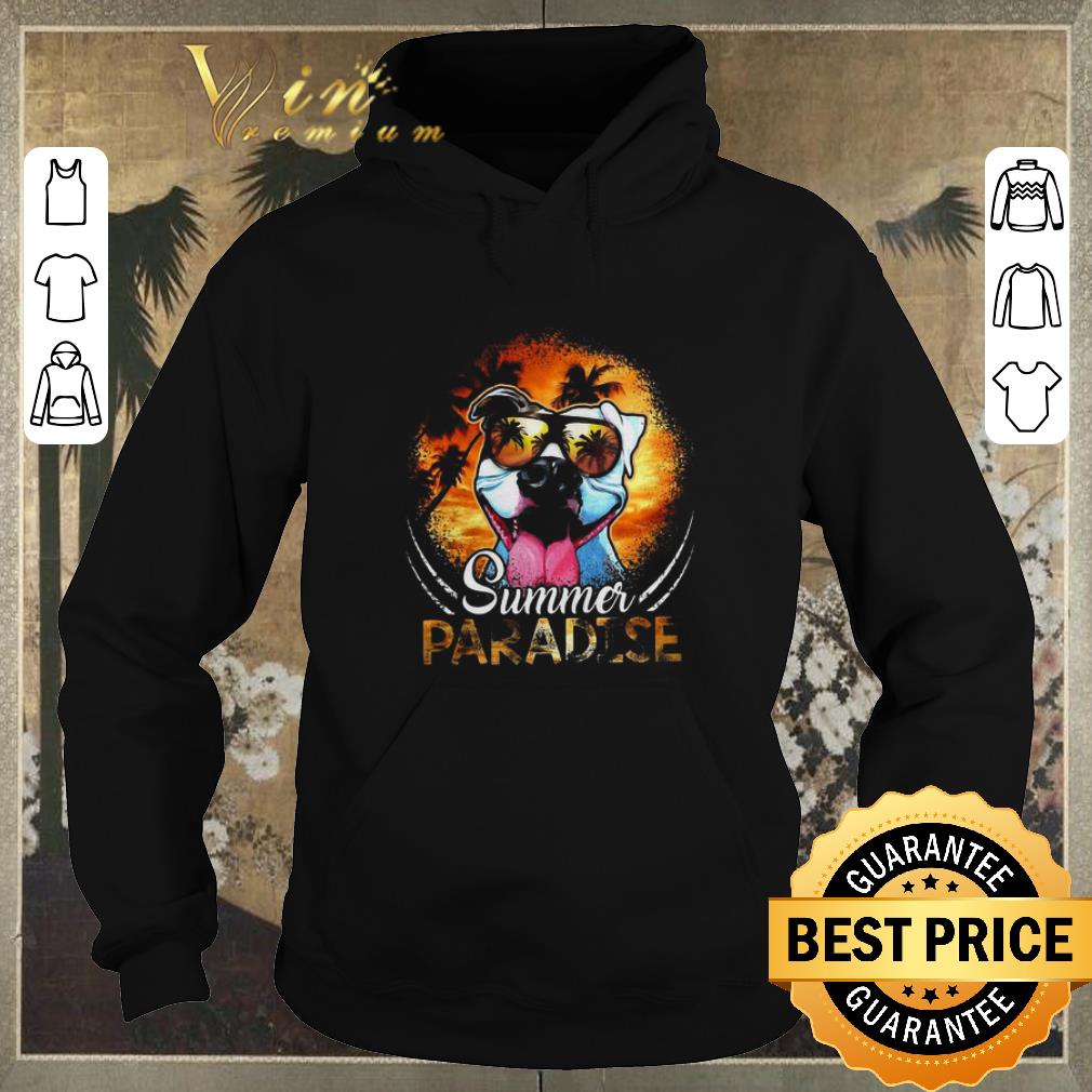 Funny Pitbull Summer Paradise shirt sweater 4 - Funny Pitbull Summer Paradise shirt sweater