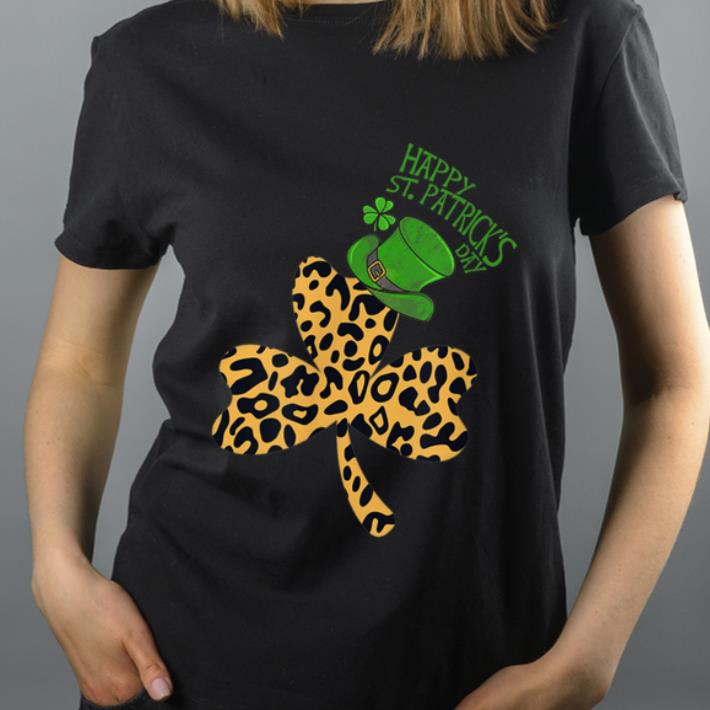 Great Happy St Patricks Day Leopard Shamrock shirt 4 - Great Happy St Patricks Day Leopard Shamrock shirt